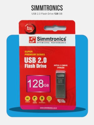 Simmtronics USB Flash Drive with Metal Body,128 GB Pen Drive